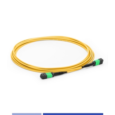 Купить 12 ядра MTP® Fiber Optic Patch Cord женский одномодный G652D 10m Кабели для оптоволоконного патча OFNP типа B онлайн изготовление