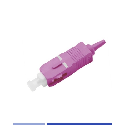 Купить OM4 Multimode Fiber Connectors SC UPC Simplex 0.9mm Низкая потеря вставки онлайн изготовление
