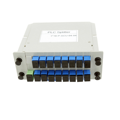Купить 1x16 SC UPC однорежимный разделитель волокон LGX Box Fiber Optic PLC Splitter онлайн изготовление