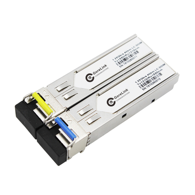 Купить Гигабитный оптический приемопередатчик BIDI 20 км Dual Fiber Single Mode SFP модуль TX1310nm RX1550nm LC онлайн изготовление