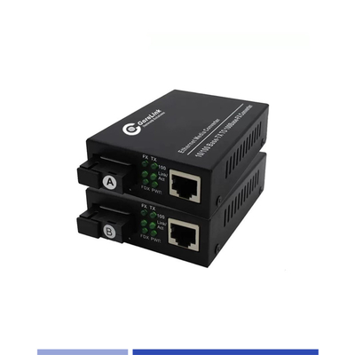 Купить BIDI Fiber Media Converters 10/100Mbps Одномодный SMF TX1310nm/RX1550nm Простой SC 20KM онлайн изготовление