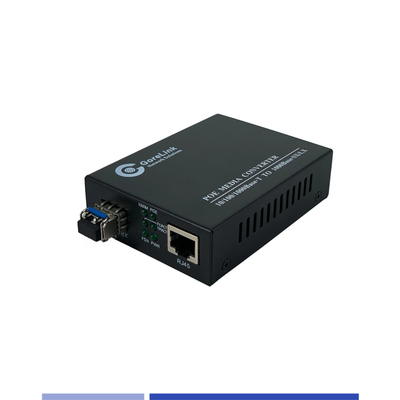 Купить Преобразователь волокна 10/100/1000Mbps Одномодный SMF 1310nm Двойной слот SFP 20KM онлайн изготовление