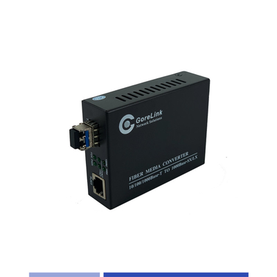 Купить Преобразователь волокна 10/100/1000Mbps Одномодный SMF 1310nm Двойной слот SFP 40KM онлайн изготовление