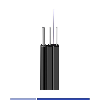 LSZH Jacket Outdoor Flat Drop Fiber Cable 9/125 SMF G657A1 6 Волокно