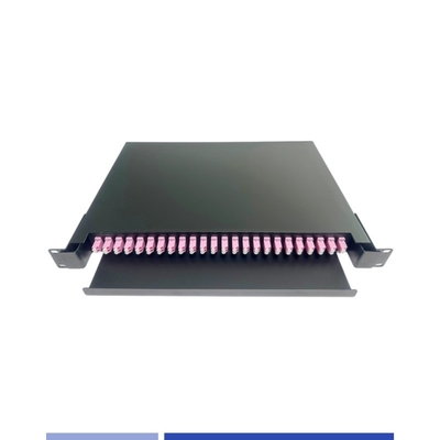 1U оптоволоконный пластырь 24 порта OM4 LC Duplex 19