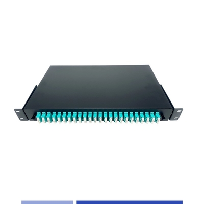 1U 96 ядра оптоволоконный пластырь панель LC Quad порт 19 