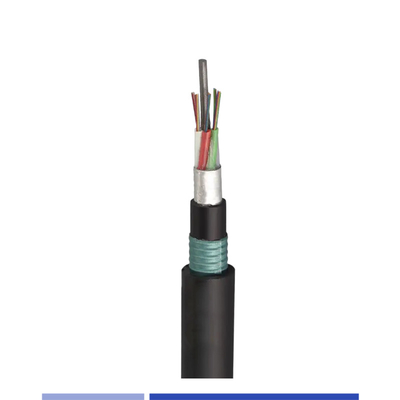 48 Core Direct Burial Fiber Cable Singlemode OS2 Double Armored PE GYTA53 Outdoor Fiber Optic Cable