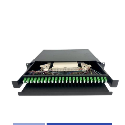 24 порта LC/APC Duplex 1U Панель оптоволоконного патча 19